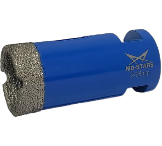 Коронка алмазная универсальная MD-STARS 28 мм, М14, высота сегмента 10 мм MD-SAU28