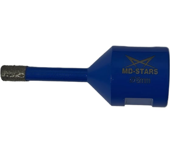 Коронка алмазная универсальная MD-STARS 6 мм, М14, высота сегмента 10 мм MD-SAU6