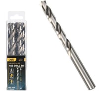Сверло по металлу Deli 13мм, 5 шт DH-MHZ130-E3 сталь HSS 4341, угол заточки 135 град, пласт. кейс 196861