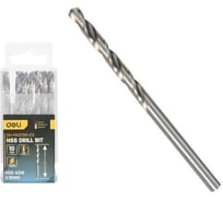 Сверло по металлу Deli 5мм, 10 шт DH-MHZ050-E3 сталь HSS 4341, угол заточки 135 град, пласт. кейс 196853