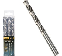 Сверло по металлу Deli 12мм, 5 шт DH-MHZ120-E3 сталь HSS 4341, угол заточки 135 град, пласт. кейс 196860