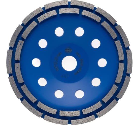 Чашка алмазная двухрядная для шлифования бетона и камня TORGWIN TW2-pro 180x22.2/8x5мм T1925397