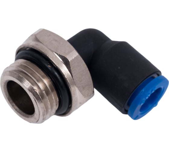 Фитинг L-образный 6 мм с наружной металлической резьбой G1/4" CDC Pneumatics PL 06G02 1