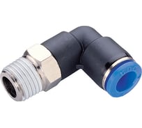 Фитинг L-образный 6 мм с наружной металлической резьбой R1/2" CDC Pneumatics PL 0604