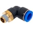 Фитинг L-образный 12 мм с наружной металлической резьбой R1/4" CDC Pneumatics PL 1202 3