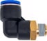 Фитинг L-образный 12 мм с наружной металлической резьбой R1/4" CDC Pneumatics PL 1202 5