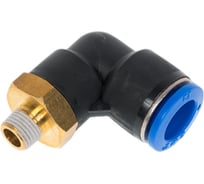 Фитинг L-образный 12 мм с наружной металлической резьбой R1/8" CDC Pneumatics PL 1201
