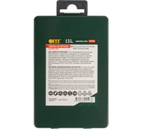 Набор сверл HSS по металлу, титановое покрытие, 13 шт.: 1.5-6.5 мм, металлический бокс 34218