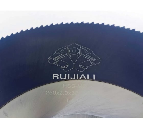 Отрезной пильный диск по металлу из быстрорежущей стали RUIJIALI HSS DMo5 M2 TiAlN 250x2.0x32 200 BW 11414