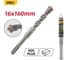 Бур по бетону Х-тип Deli 16x160мм SDS Plus DH-YCZ16016-E1 192968 2