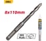 Бур по бетону SDS Plus Deli 8x110мм DH-Y08110 (наконечник карбид вольфрама YG8C) 192944 2