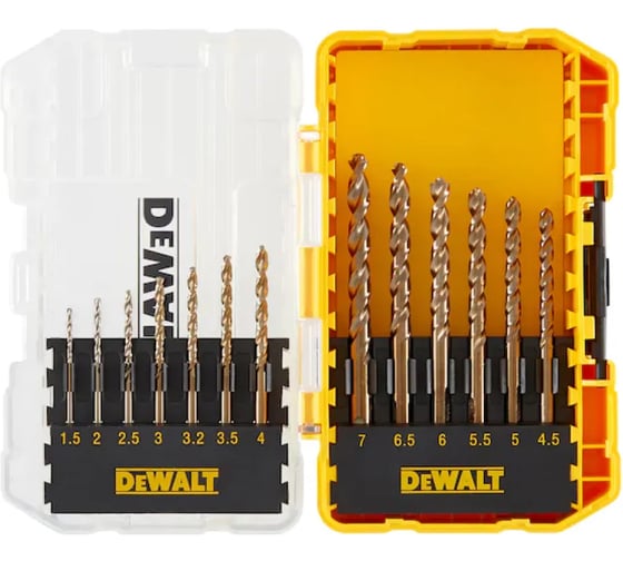 Набор сверл DEWALT DT70710 по металлу, 1.5-7 мм, 13 шт DT70710-QZ 1
