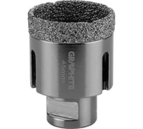 Коронка алмазная вакуумная пайка 45 мм, M14 GRAPHITE 55H312