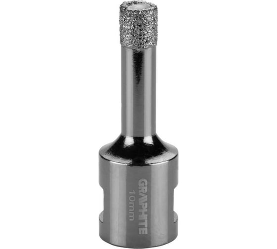 Коронка алмазная вакуумная пайка 10 мм, M14 GRAPHITE 55H302 1
