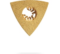 Полотно треугольное зачистное с твердосплавной крошкой Зубр CARBIDE ВК8 Р100, 80 мм, клей, краска, раствор, кирпич, пенобетон 15583-P100