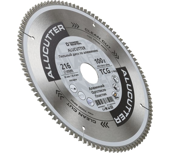 Диск пильный Diamond Industrial 216x30/25.4 мм Z100 AluCutter DIDA216Z100
