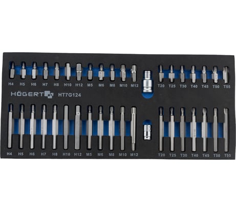 Набор бит EVA 40 шт HOEGERT TECHNIK HT7G124