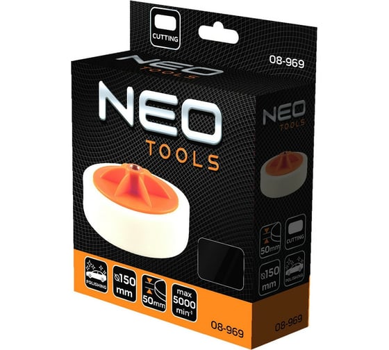 Диск полировальный 150x50 мм для абразивных паст, M14 NEO Tools 08-969