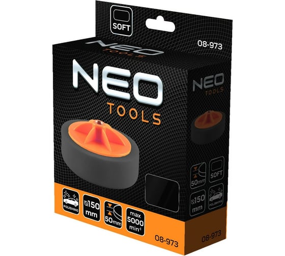 Диск полировальный 150x50 мм, мягкий, M14 NEO Tools 08-973