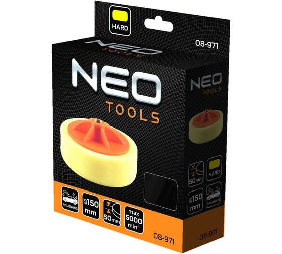 Диск полировальный 150x50 мм, жесткий, M14 NEO Tools 08-971