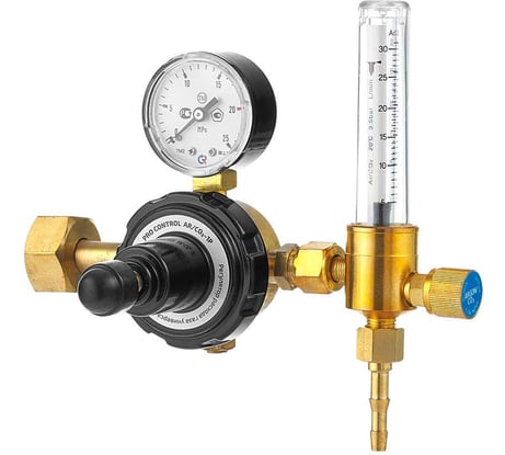 Регулятор расхода газа универсальный Сварог PRO CONTROL AR/CO2 1Р (7872636000), манометр с поверкой 101739