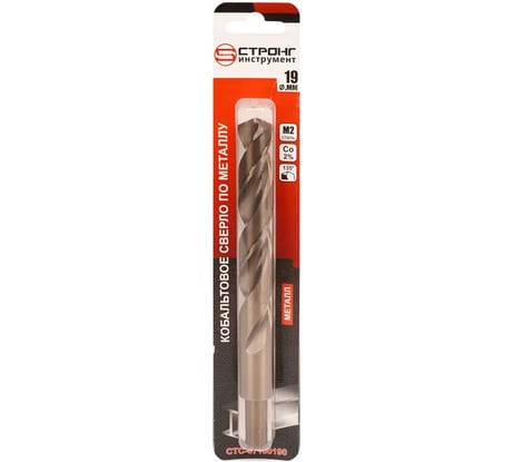 Сверло по металлу HSS-Co Strong СТС-071 19.0 мм, 1 шт СТС-07100190