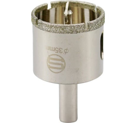 Алмазная коронка с центрирующим сверлом по стеклу и кафелю Strong CTK-089 35мм СТК-08900035