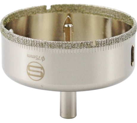 Алмазная коронка с центрирующим сверлом по стеклу и кафелю Strong CTK-089 75мм СТК-08900075