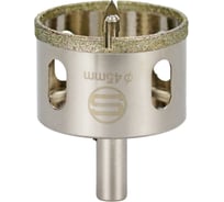 Алмазная коронка с центрирующим сверлом по стеклу и кафелю Strong CTK-089 45мм СТК-08900045