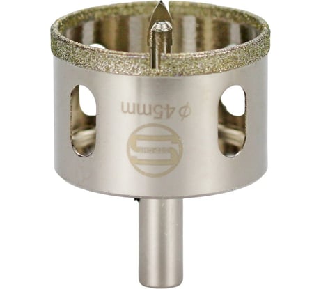 Алмазная коронка с центрирующим сверлом по стеклу и кафелю Strong CTK-089 45мм СТК-08900045