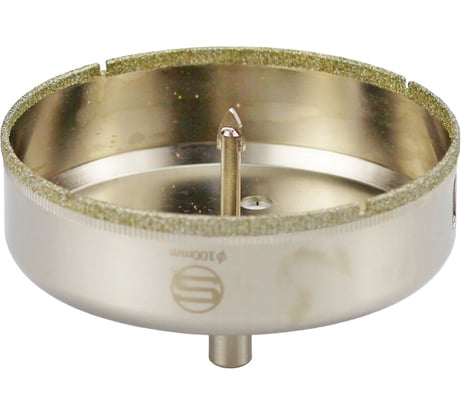 Алмазная коронка с центрирующим сверлом по стеклу и кафелю Strong CTK-089 100мм СТК-08900100