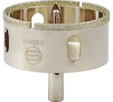 Алмазная коронка с центрирующим сверлом по стеклу и кафелю Strong CTK-089 65мм СТК-08900065