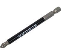 Биты сталь S2, с насечкой, РН 2x90мм, 10 шт Inforce 11-01-376