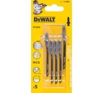 Пилка для лобзика DEWALT DT2050, по дереву, 5 шт DT2050-QZ