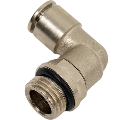 Фитинг L-образный 6 мм с наружной металлической резьбой G1/4" CDC Pneumatics BPL 06G02