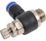 Дроссель с обратным клапаном 6 мм G1/4" CDC Pneumatics NSC 06G02 2