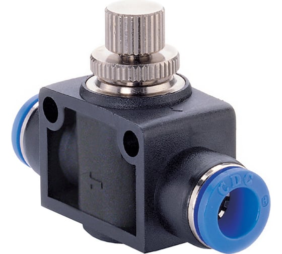 Дроссель с обратным клапаном 8 мм CDC Pneumatics NSF08 1