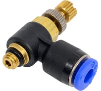 Дроссель с обратным клапаном 4 мм M5 CDC Pneumatics NSC 04M5N