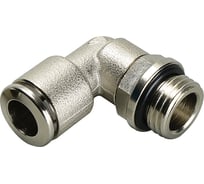 Фитинг L-образный 12 мм с наружной металлической резьбой G3/8" CDC Pneumatics BPL 12G03