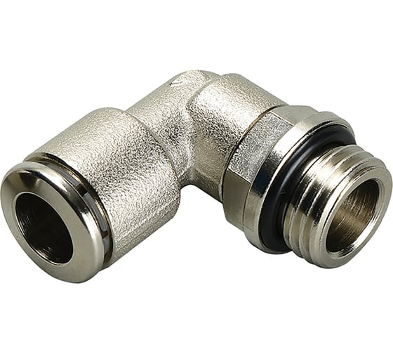 Фитинг L-образный 8 мм с наружной металлической резьбой G3/8" CDC Pneumatics BPL 08G03 1