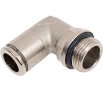 Фитинг L-образный 10 мм с наружной металлической резьбой G3/8" CDC Pneumatics BPL 10G03