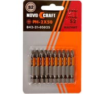 Биты в слайдере (10 шт; PH2; 50 мм; s2) NOVOCRAFT B42-21-0502S