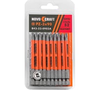 Биты в блистере (10 шт; PZ3; 90 мм; s2) NOVOCRAFT B43-22-0903A