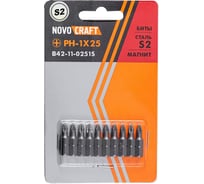 Биты в слайдере (10 шт; PH1; 25 мм; s2) NOVOCRAFT B42-11-0251S