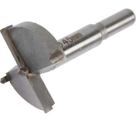 Сверло Форстнера (45 мм; твердосплавные пластины; цилиндрический хвостовик) ТУНДРА 2603035