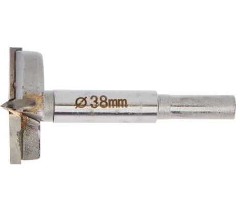 Сверло Форстнера (38 мм; твердосплавные пластины; цилиндрический хвостовик) ТУНДРА 2603032