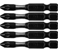 Биты ударные PZ2, 50 мм, 1/4", S2, 5 шт NEO Tools 09-579