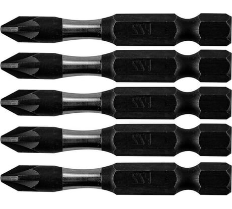 Биты ударные PZ2, 50 мм, 1/4", S2, 5 шт NEO Tools 09-579