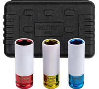 Головки ударные тонкостенные Patron набор 3 предмета, 1/2 (6 граней) P-4032(65898)