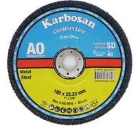 Диск лепестковый (180х22 мм; Р60) Karbosan KAR-981780